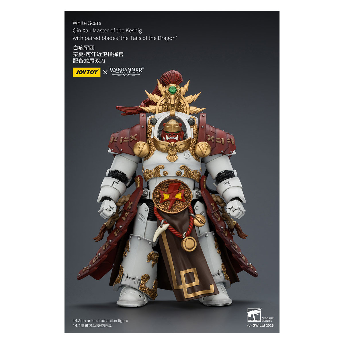 JoyToy Space Marines - Cicatrici bianche - Qin Xa-Maestro del Keshig con lame accoppiate "le code del Dragon" 1/18