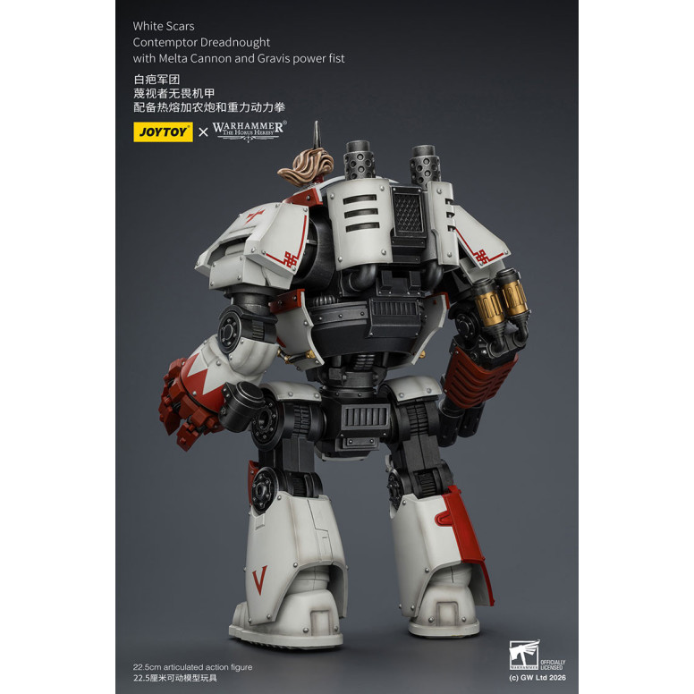 Joytoy - Warhammer - Cicatrici bianche - Contemptor Dreadnought con cannone Melta e pugno di potere Gravis - L'Eresia di Horus