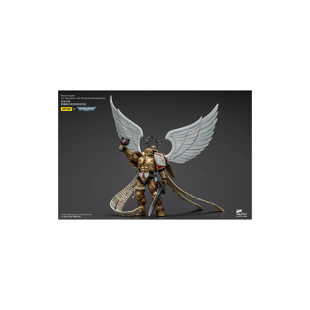 JoyToy Space Marines - Blood Angels - Il Sanguinor con lo Spadone Encarmine - Warhammer 40000