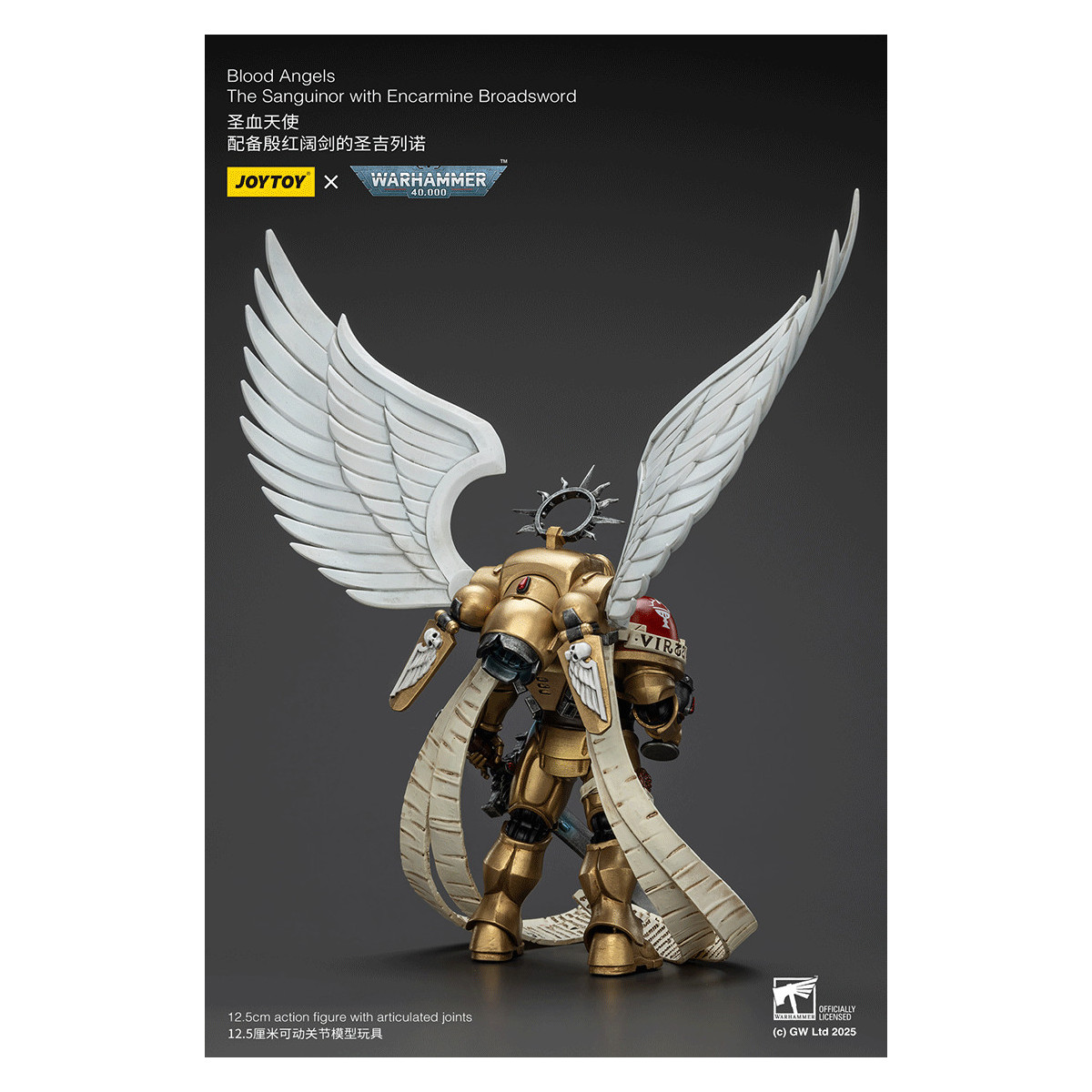 JoyToy Space Marines - Blood Angels - Il Sanguinor con lo Spadone Encarmine - Warhammer 40000