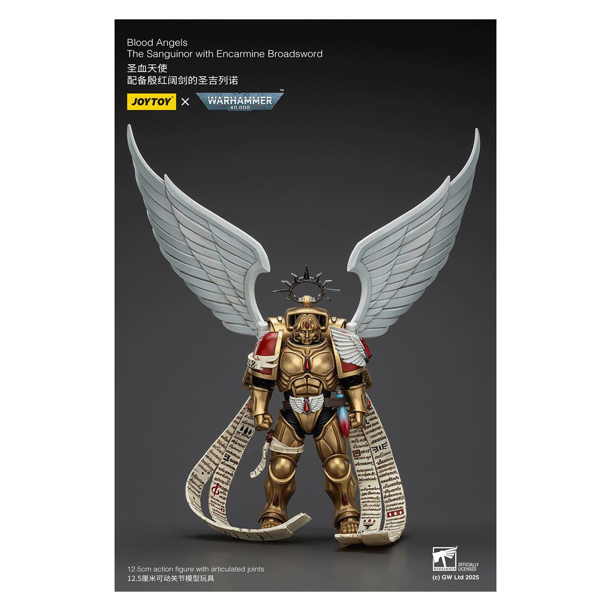 JoyToy Space Marines - Blood Angels - Il Sanguinor con lo Spadone Encarmine - Warhammer 40000