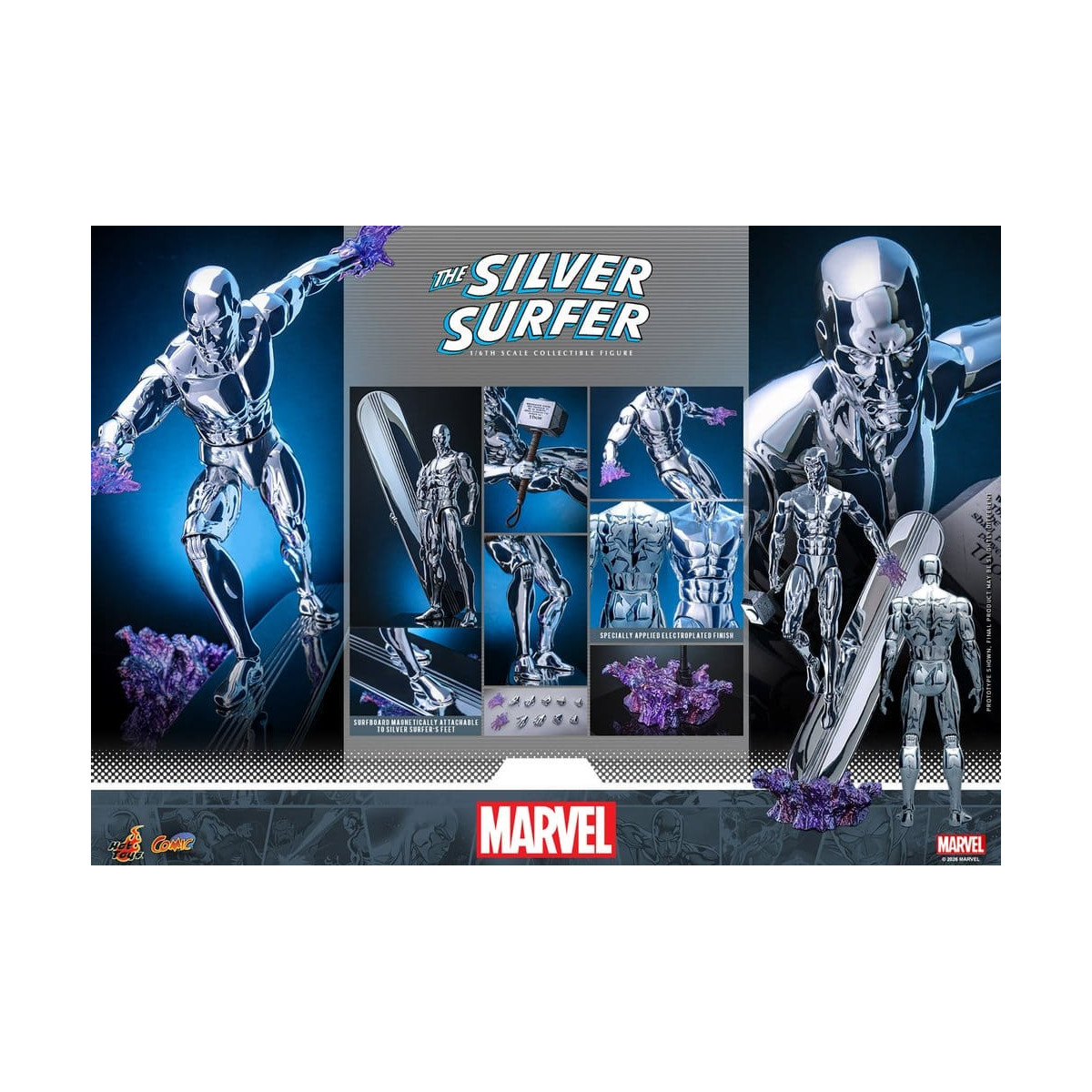 Hot Toys Marvel - Silver Surfer - Comics Masterpiece 1/6