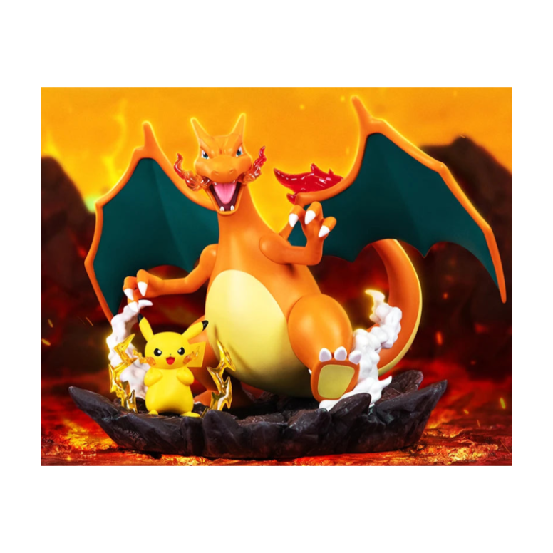 Funism - Pokemon Prime Figura - PIKACHU & DRACAUFEU