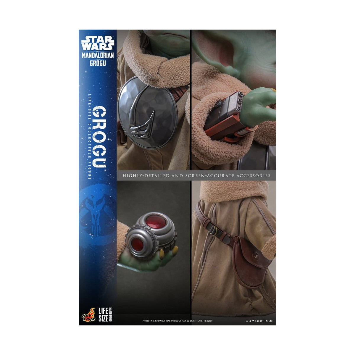Hot toys Star Wars - Grogu 1/1 - Star Wars: Il Mandaloriano & Grogu