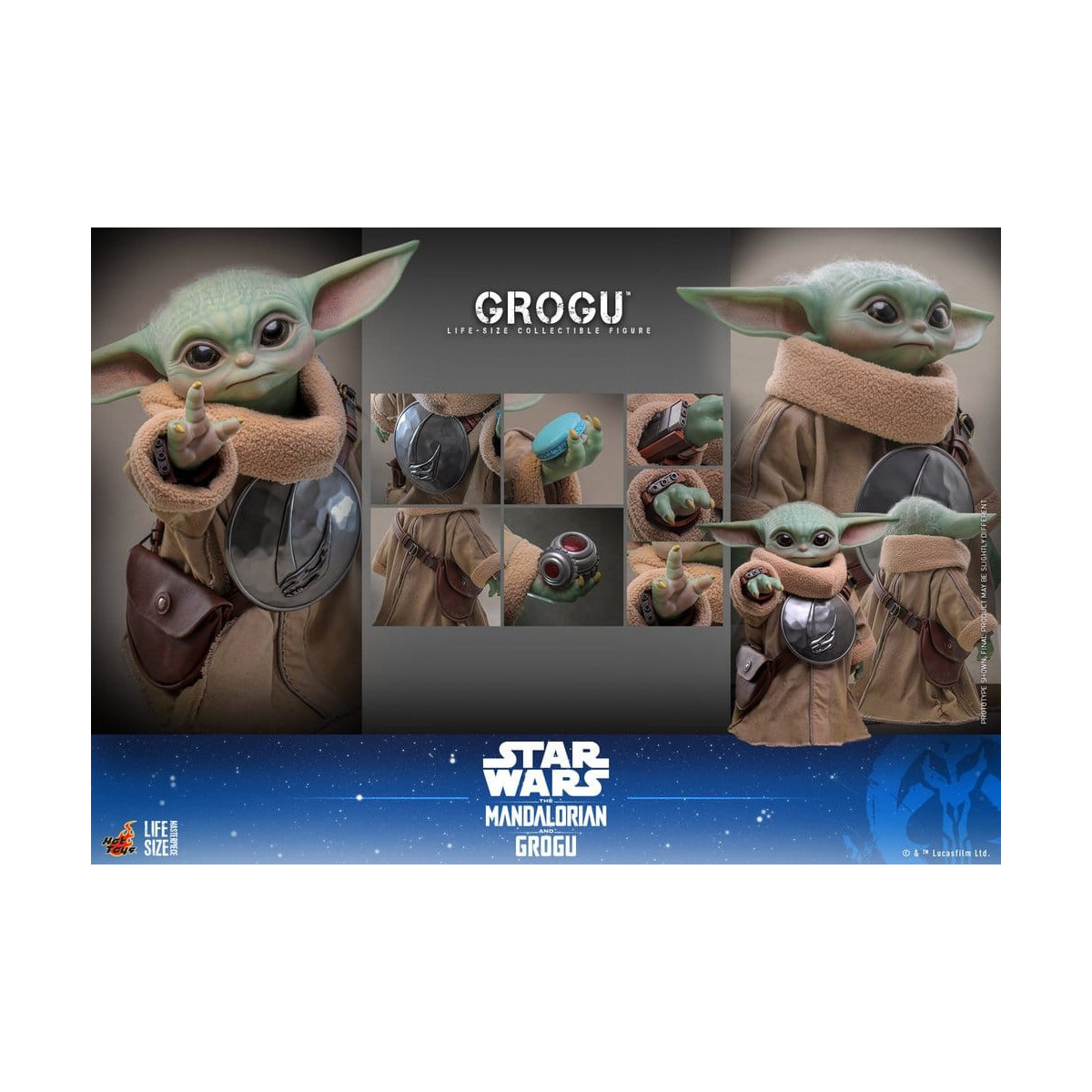 Hot toys Star Wars - Grogu 1/1 - Star Wars: Il Mandaloriano & Grogu