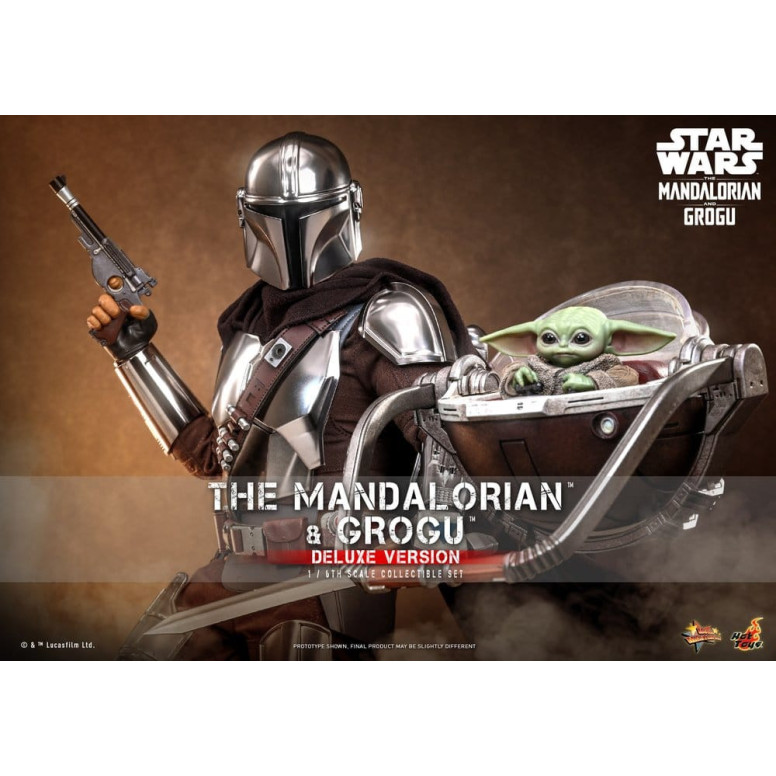 Hot Toys Star Wars - Il Mandaloriano e Grogu (Versione Deluxe) MMS 1/6 - Star Wars: Il Mandaloriano e Grogu