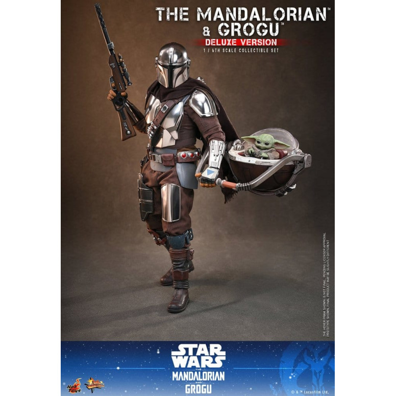 Hot Toys Star Wars - Il Mandaloriano e Grogu (Versione Deluxe) MMS 1/6 - Star Wars: Il Mandaloriano e Grogu