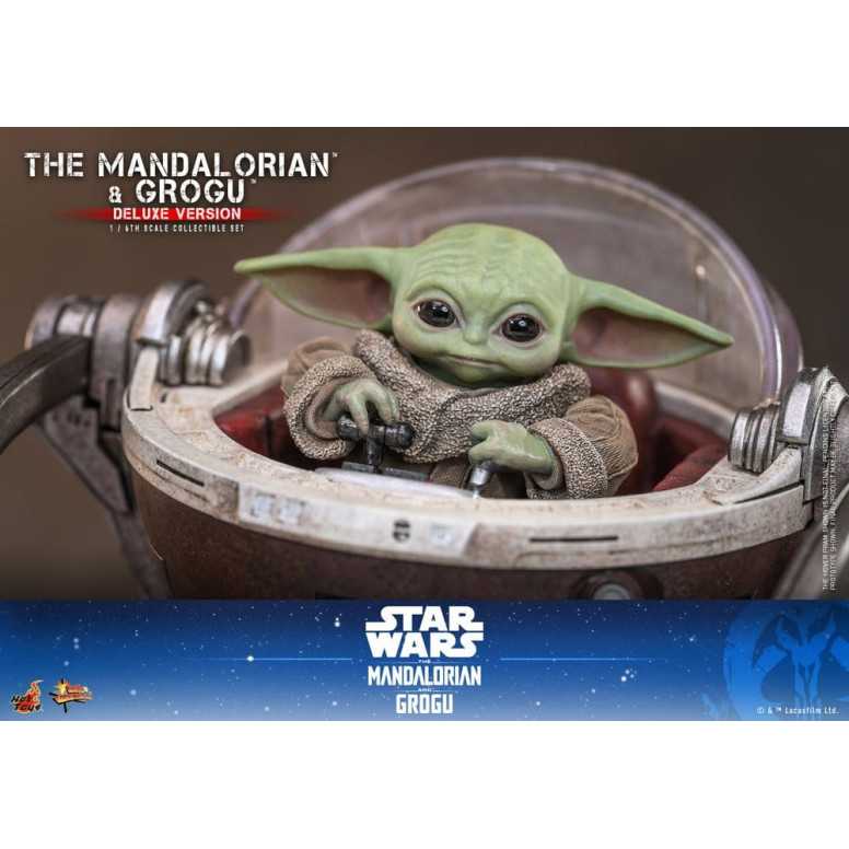 Hot Toys Star Wars - Il Mandaloriano e Grogu (Versione Deluxe) MMS 1/6 - Star Wars: Il Mandaloriano e Grogu