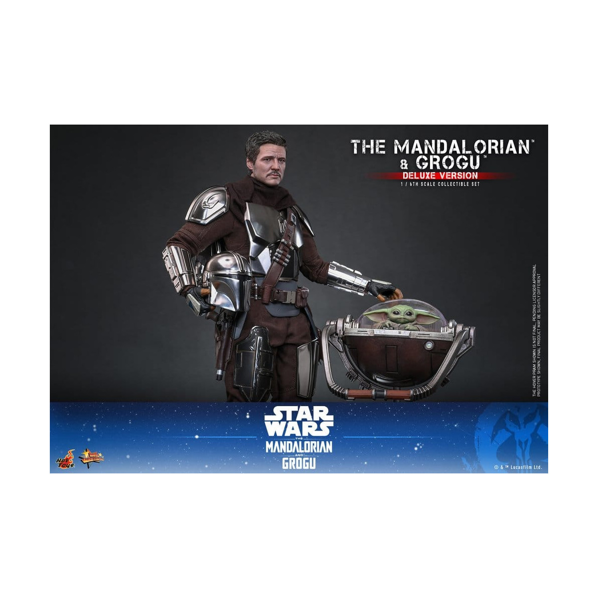 Hot Toys Star Wars - Il Mandaloriano e Grogu (Versione Deluxe) MMS 1/6 - Star Wars: Il Mandaloriano e Grogu