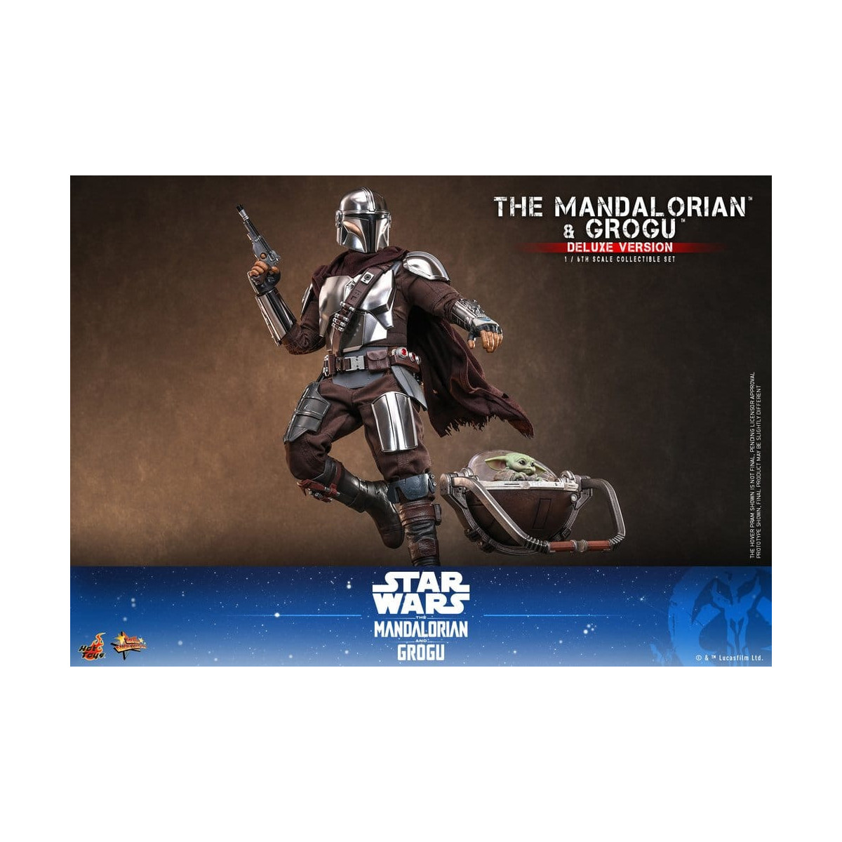 Hot Toys Star Wars - Il Mandaloriano e Grogu (Versione Deluxe) MMS 1/6 - Star Wars: Il Mandaloriano e Grogu