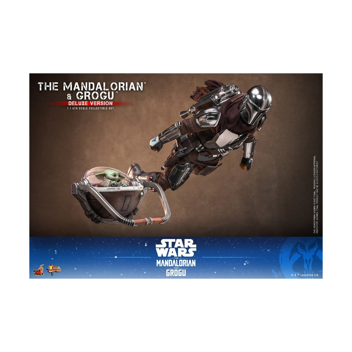 Hot Toys Star Wars - Il Mandaloriano e Grogu (Versione Deluxe) MMS 1/6 - Star Wars: Il Mandaloriano e Grogu