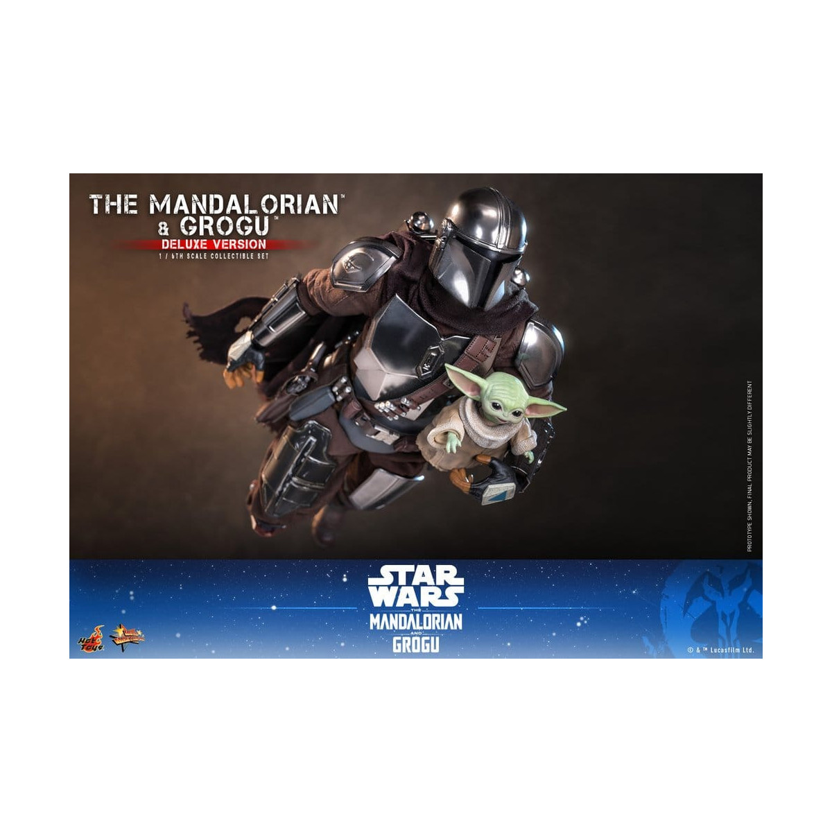 Hot Toys Star Wars - Il Mandaloriano e Grogu (Versione Deluxe) MMS 1/6 - Star Wars: Il Mandaloriano e Grogu