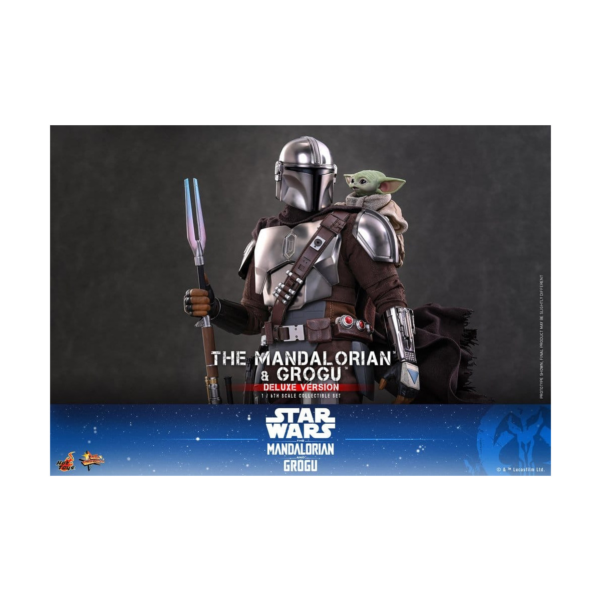 Hot Toys Star Wars - Il Mandaloriano e Grogu (Versione Deluxe) MMS 1/6 - Star Wars: Il Mandaloriano e Grogu