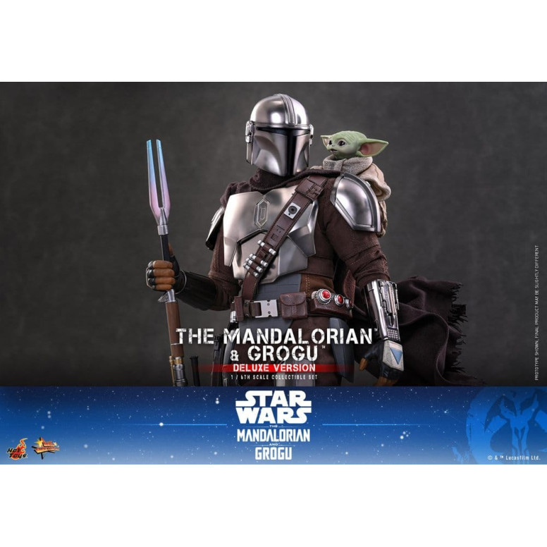 Hot Toys Star Wars - Il Mandaloriano e Grogu (Versione Deluxe) MMS 1/6 - Star Wars: Il Mandaloriano e Grogu