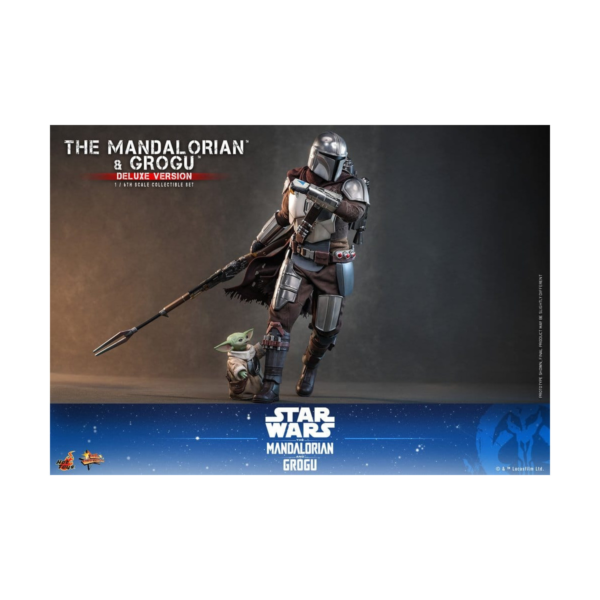 Hot Toys Star Wars - Il Mandaloriano e Grogu (Versione Deluxe) MMS 1/6 - Star Wars: Il Mandaloriano e Grogu