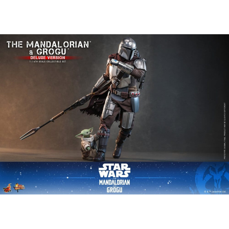 Hot Toys Star Wars - Il Mandaloriano e Grogu (Versione Deluxe) MMS 1/6 - Star Wars: Il Mandaloriano e Grogu