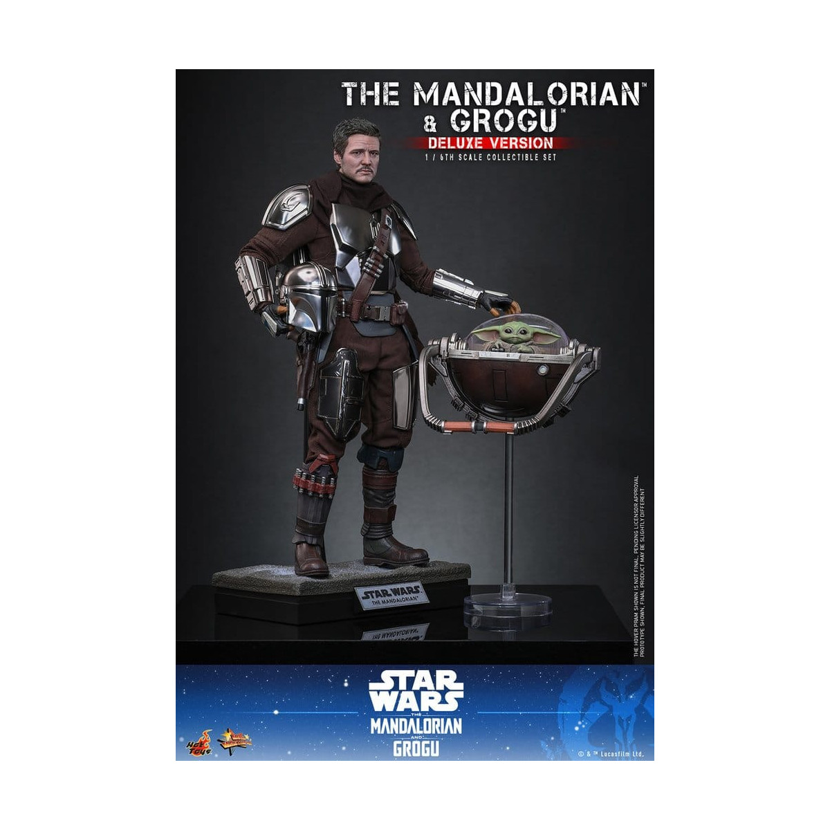 Hot Toys Star Wars - Il Mandaloriano e Grogu (Versione Deluxe) MMS 1/6 - Star Wars: Il Mandaloriano e Grogu