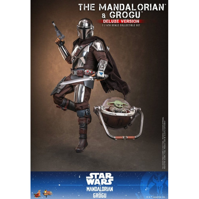 Hot Toys Star Wars - Il Mandaloriano e Grogu (Versione Deluxe) MMS 1/6 - Star Wars: Il Mandaloriano e Grogu
