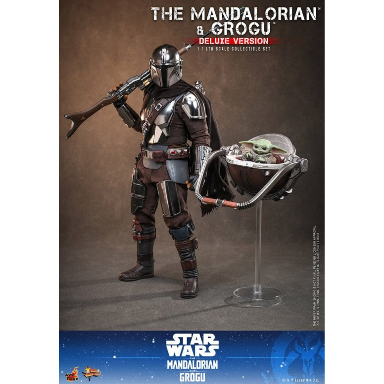 Hot Toys Star Wars - Il Mandaloriano e Grogu (Versione Deluxe) MMS 1/6 - Star Wars: Il Mandaloriano e Grogu