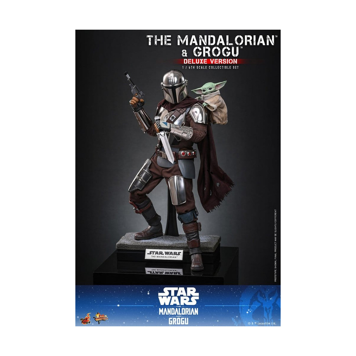 Hot Toys Star Wars - Il Mandaloriano e Grogu (Versione Deluxe) MMS 1/6 - Star Wars: Il Mandaloriano e Grogu
