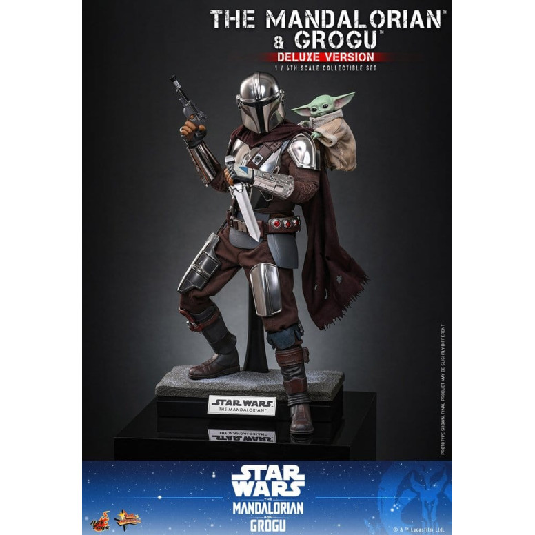 Hot Toys Star Wars - Il Mandaloriano e Grogu (Versione Deluxe) MMS 1/6 - Star Wars: Il Mandaloriano e Grogu