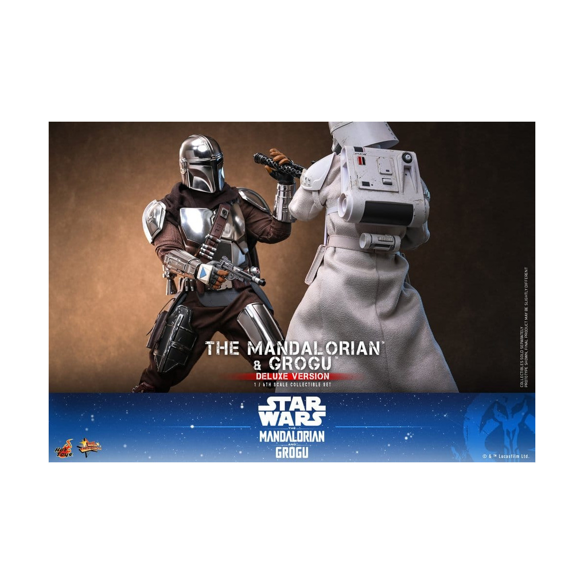 Hot Toys Star Wars - Il Mandaloriano e Grogu (Versione Deluxe) MMS 1/6 - Star Wars: Il Mandaloriano e Grogu