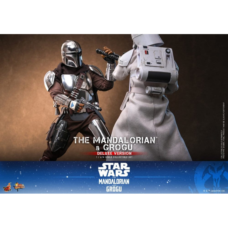 Hot Toys Star Wars - Il Mandaloriano e Grogu (Versione Deluxe) MMS 1/6 - Star Wars: Il Mandaloriano e Grogu