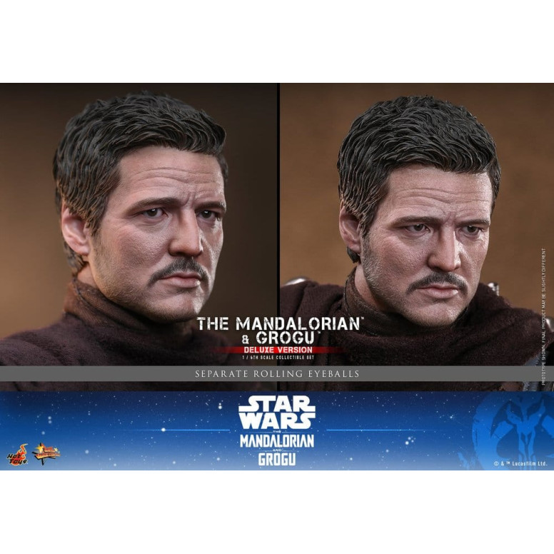 Hot Toys Star Wars - Il Mandaloriano e Grogu (Versione Deluxe) MMS 1/6 - Star Wars: Il Mandaloriano e Grogu