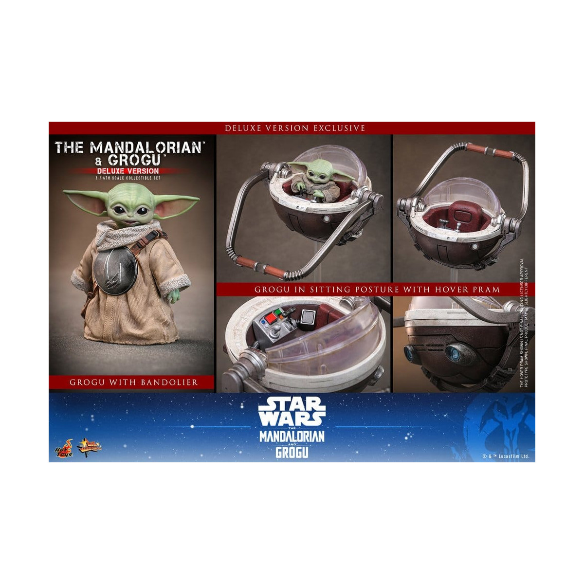 Hot Toys Star Wars - Il Mandaloriano e Grogu (Versione Deluxe) MMS 1/6 - Star Wars: Il Mandaloriano e Grogu