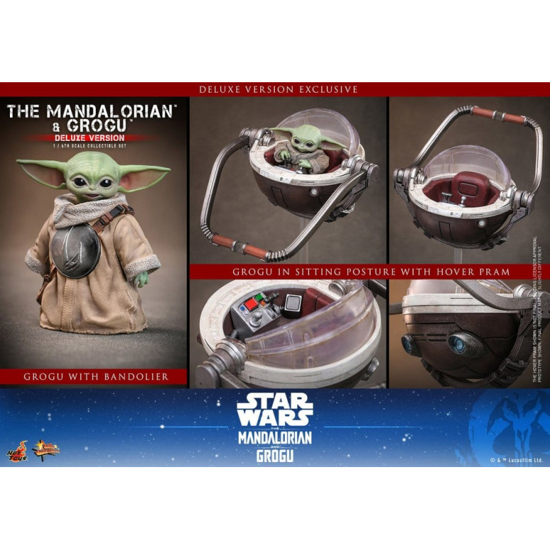Hot Toys Star Wars - Il Mandaloriano e Grogu (Versione Deluxe) MMS 1/6 - Star Wars: Il Mandaloriano e Grogu