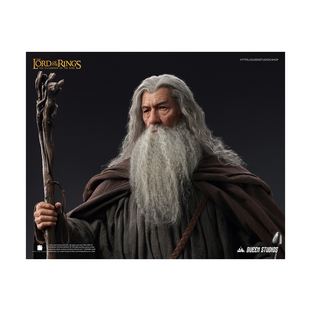 Queen Studios - Statua in scala 1/3 di Gandalf il Grigio - Il Signore degli Anelli: La Compagnia dell'Anello