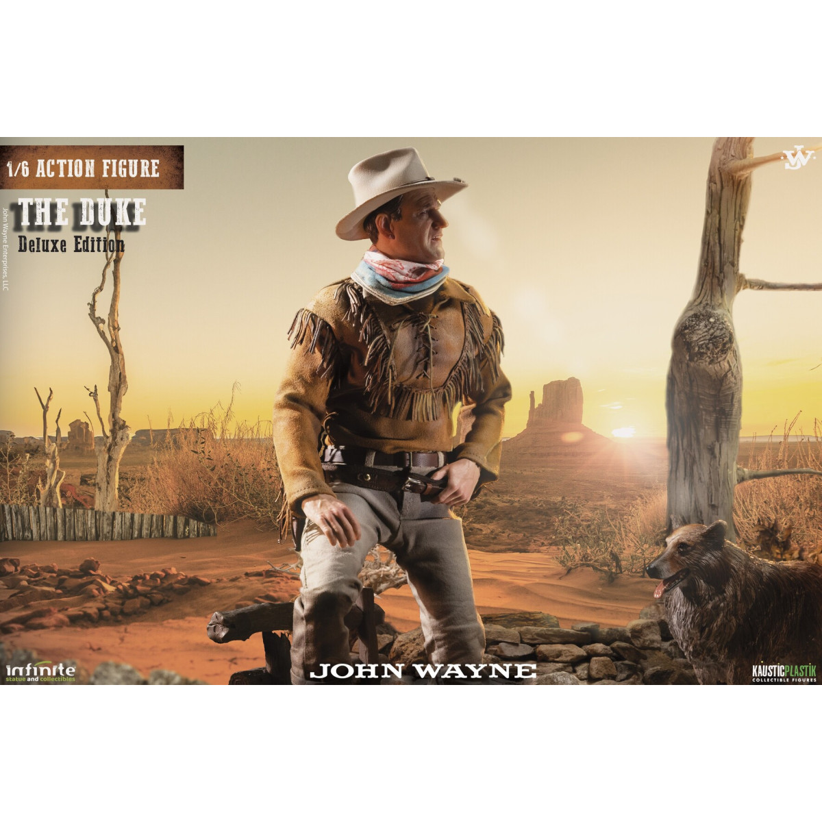 Statua Infinita X Kaustic Plastik - John Wayne Il Duca Edizione Deluxe 1/6
