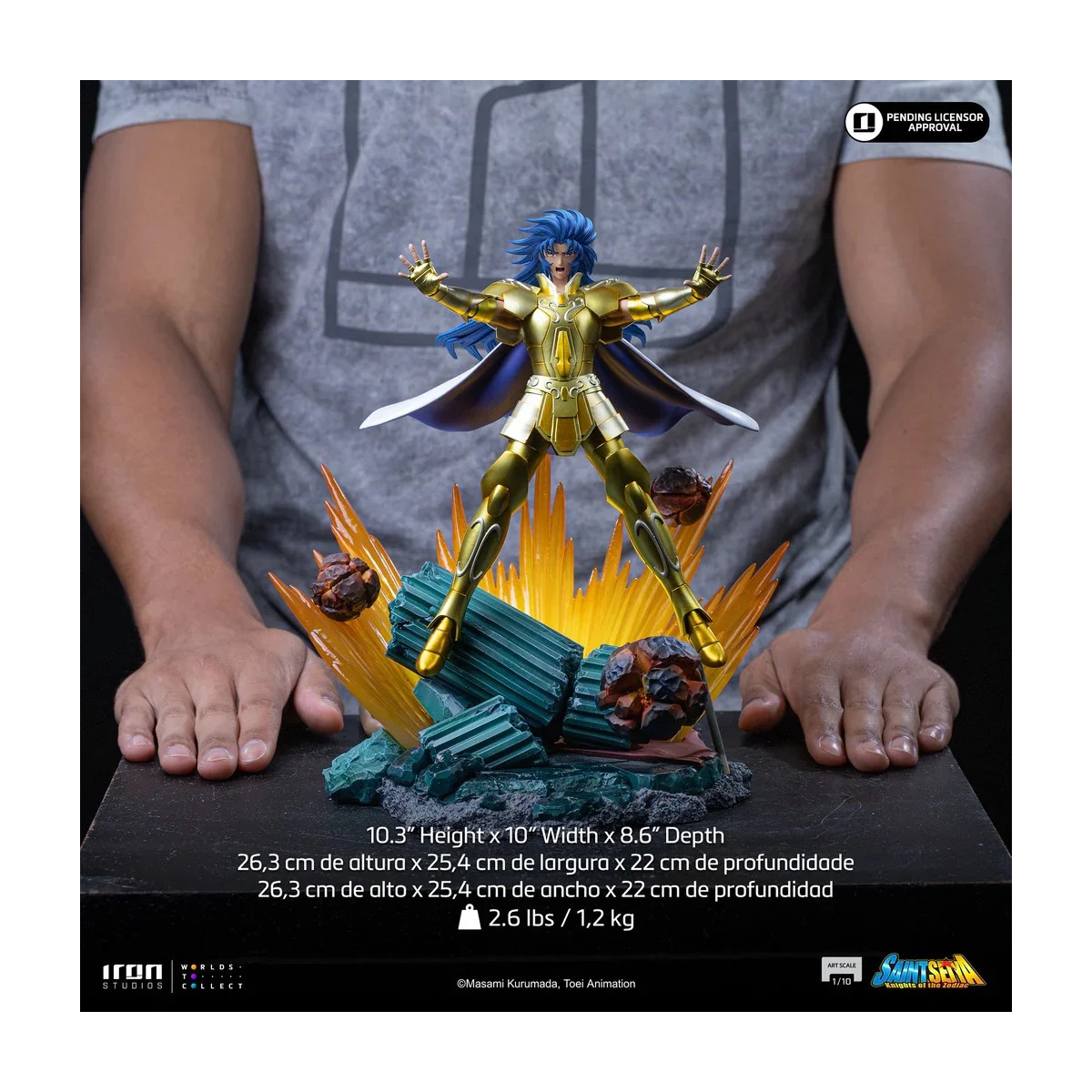 Iron Studios - Saint Seiya - Gemini Saga Art Scale 1/10 - Cavalieri dello Zodiaco