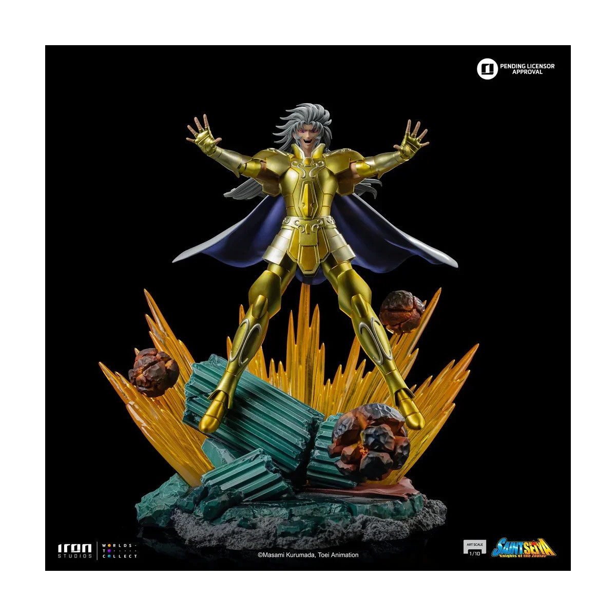 Iron Studios - Saint Seiya - Gemini Saga Art Scale 1/10 - Cavalieri dello Zodiaco