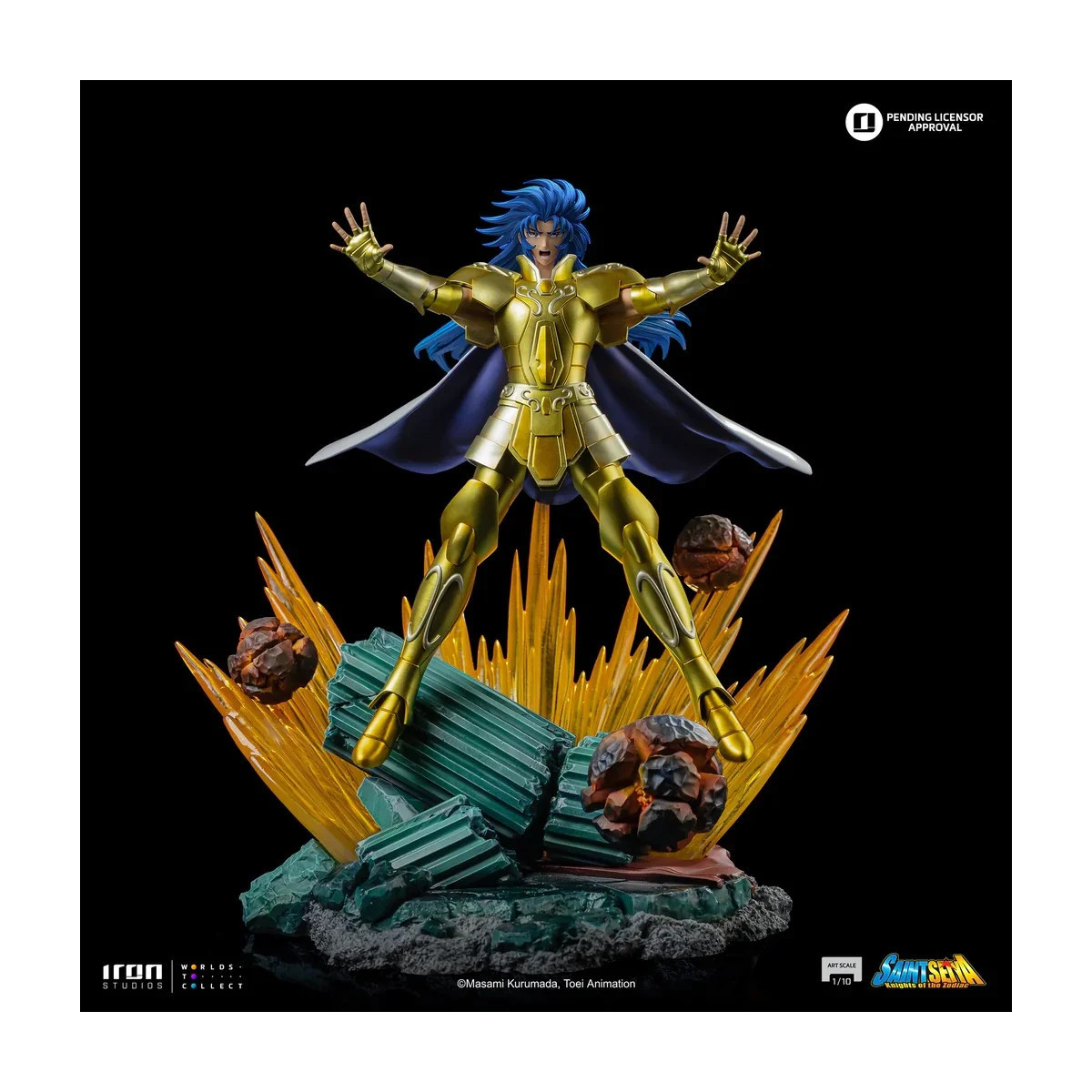 Iron Studios - Saint Seiya - Gemini Saga Art Scale 1/10 - Cavalieri dello Zodiaco