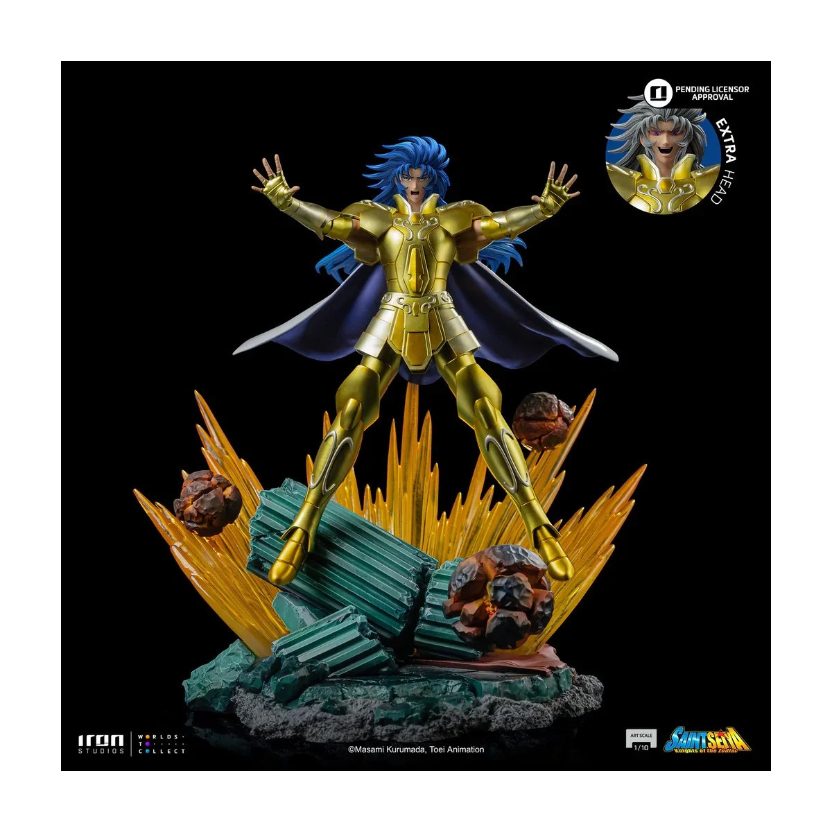 Iron Studios - Saint Seiya - Gemini Saga Art Scale 1/10 - Cavalieri dello Zodiaco