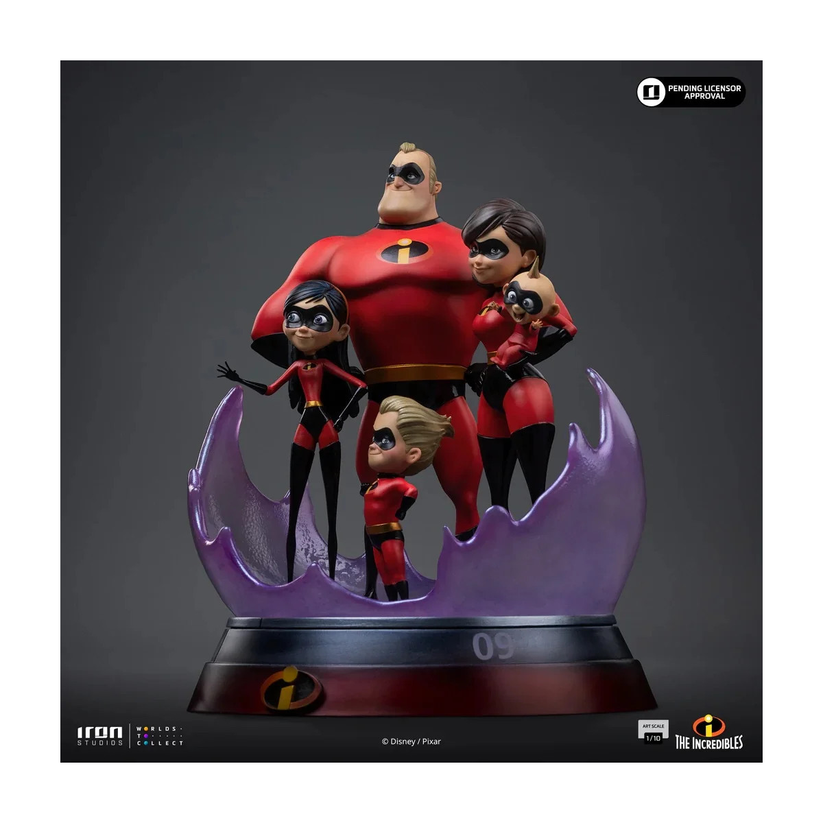 Iron Studios - Disney Pixar - Gli Incredibili Art Scale 1/10