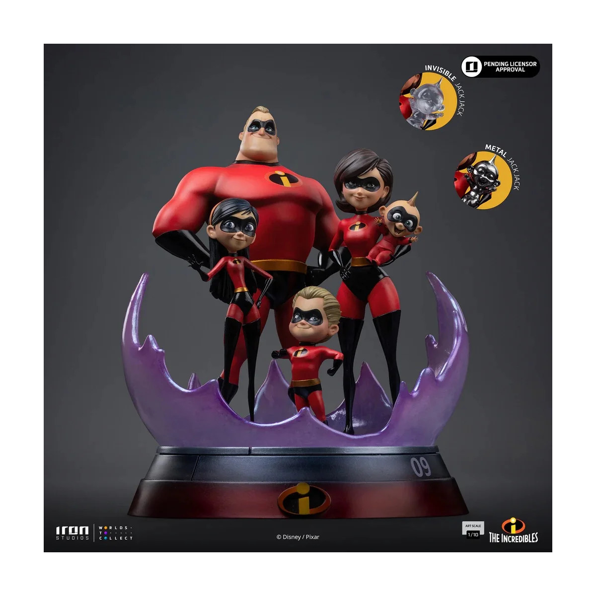 Iron Studios - Disney Pixar - Gli Incredibili Art Scale 1/10