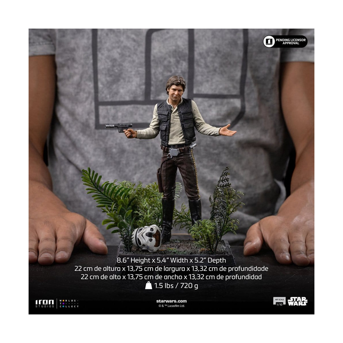 Iron Studios Star Wars - Han Solo (Episodio VI) in scala artistica 1/10 - Il ritorno dello Jedi