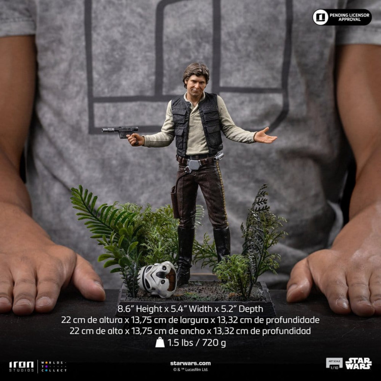 Iron Studios Star Wars - Han Solo (Episodio VI) in scala artistica 1/10 - Il ritorno dello Jedi