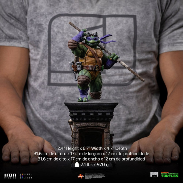 Iron Studios - TMNT - Donatello scatenato in scala 1/10 - Teenage Mutant Ninja Turtles