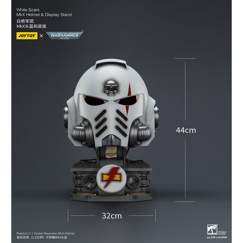 JoyToy - Casco e espositore MkX Cicatrici Bianche 1/1