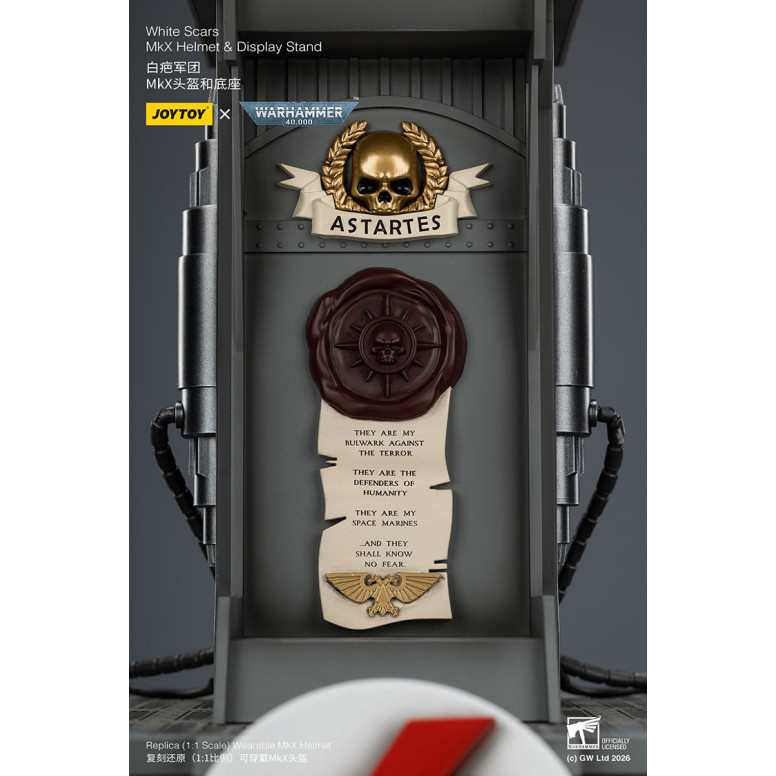 JoyToy - Casco e espositore MkX Cicatrici Bianche 1/1