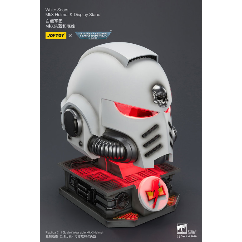 JoyToy - Casco e espositore MkX Cicatrici Bianche 1/1