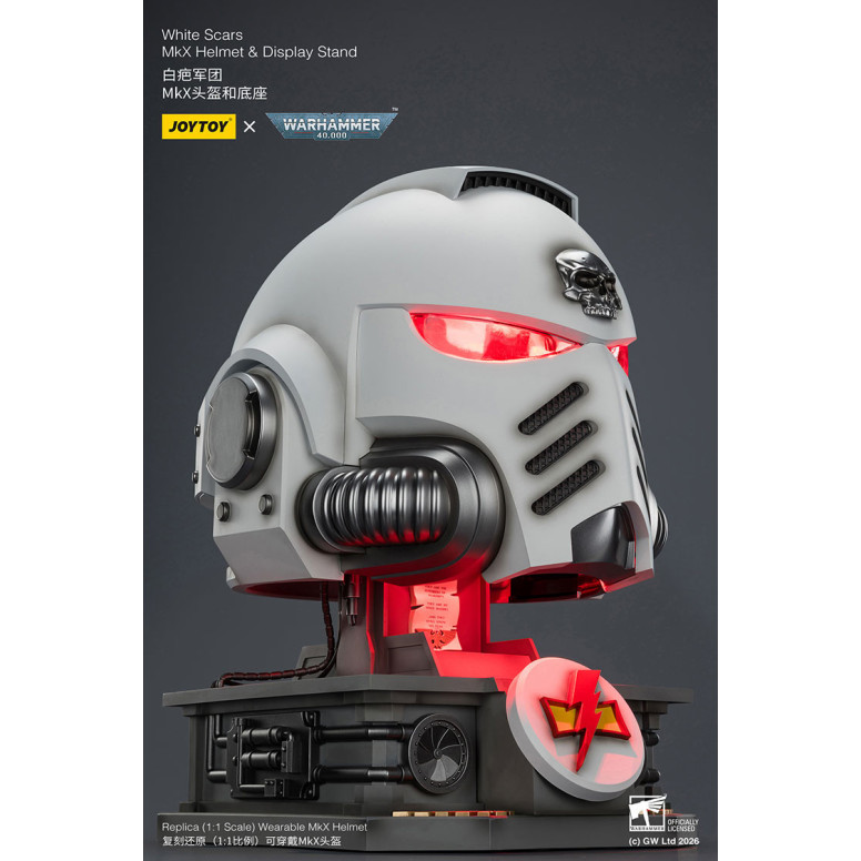 JoyToy - Casco e espositore MkX Cicatrici Bianche 1/1