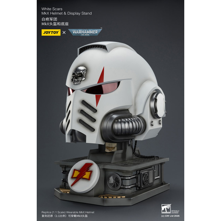 JoyToy - Casco e espositore MkX Cicatrici Bianche 1/1