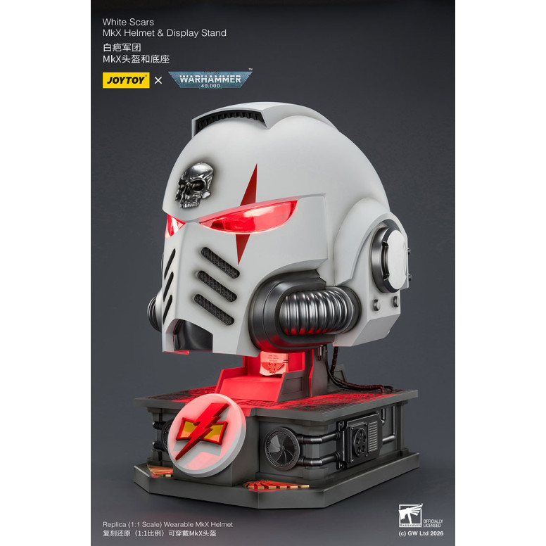 JoyToy - Casco e espositore MkX Cicatrici Bianche 1/1