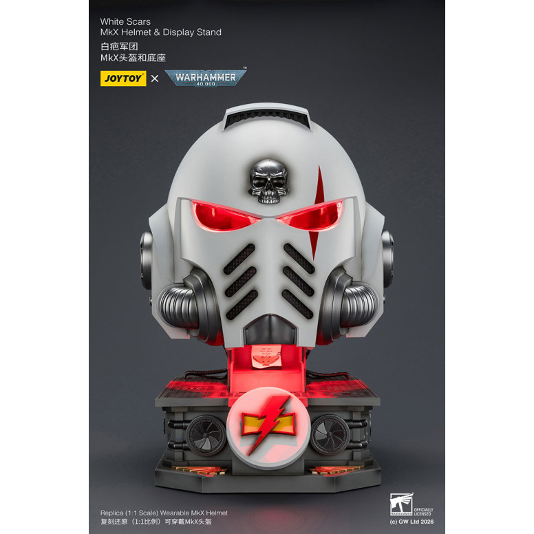 JoyToy - Casco e espositore MkX Cicatrici Bianche 1/1
