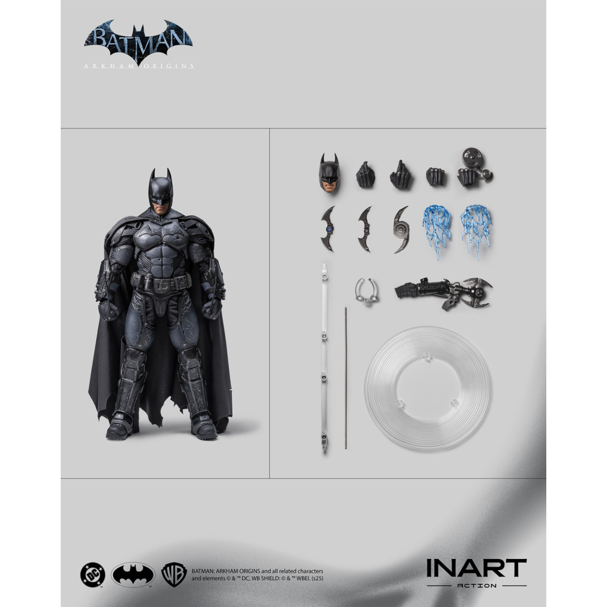 INART - Batman (versione danneggiata dalla battaglia) - Batman: Arkham Origins Figura in scala 1/12
