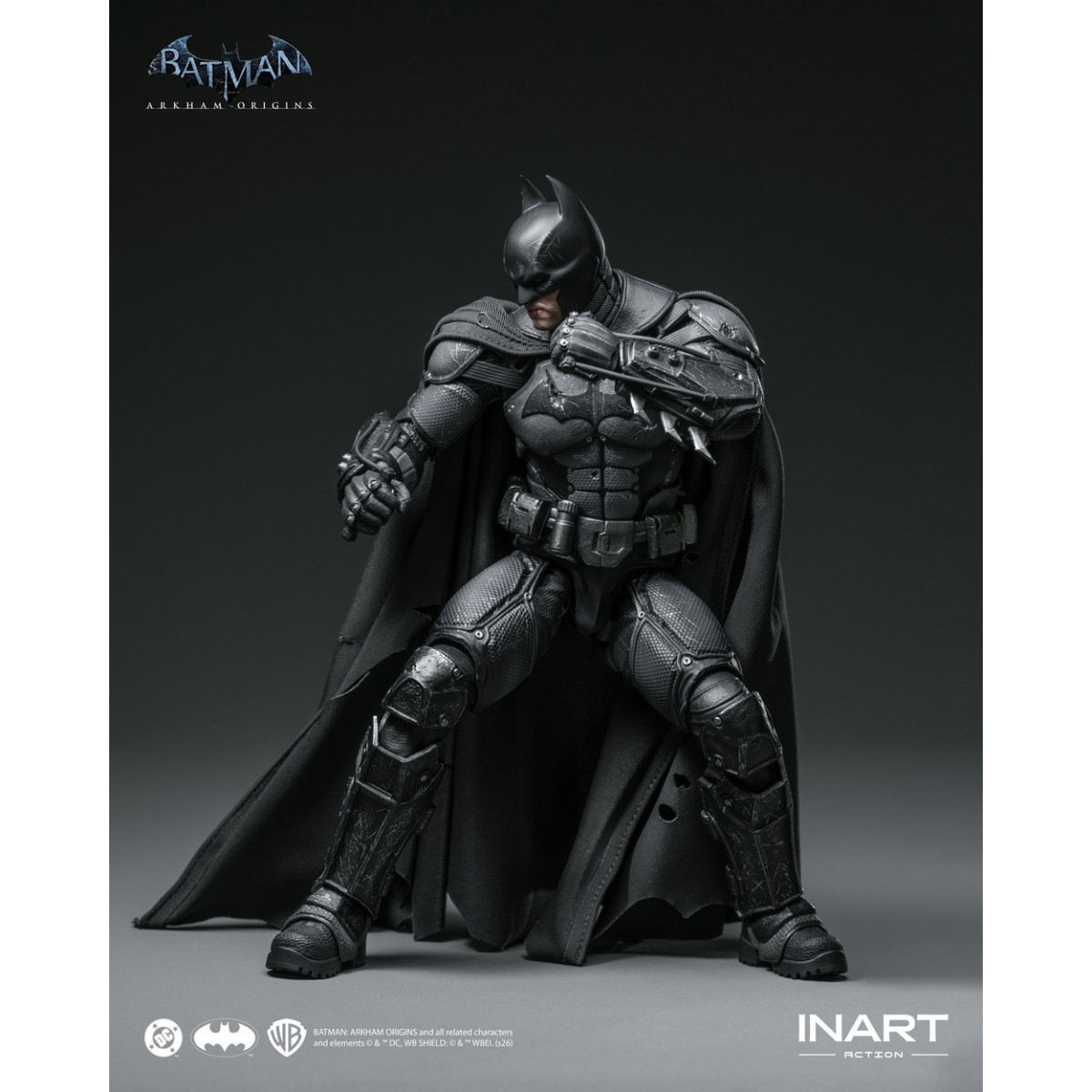 INART - Batman (versione danneggiata dalla battaglia) - Batman: Arkham Origins Figura in scala 1/12